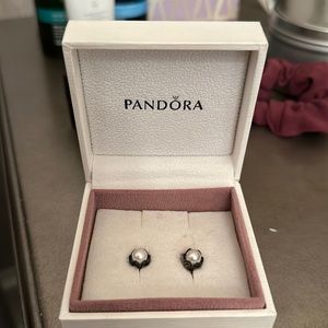 Pandora pearl studs